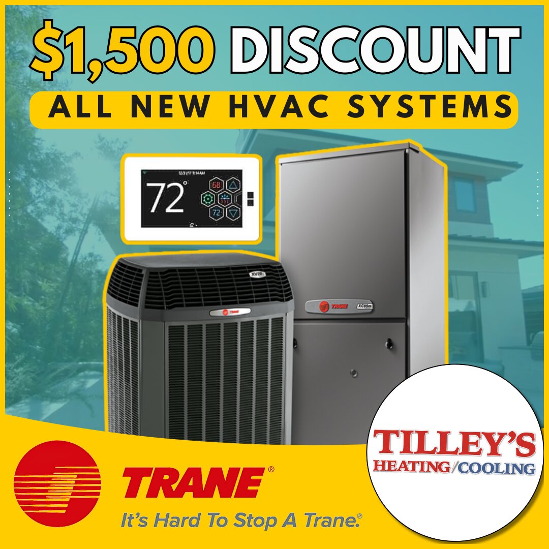 $1,500 discount on new Trane HVAC systems